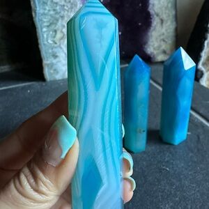 Blue Agate Crystal Tower ( choice of 1)